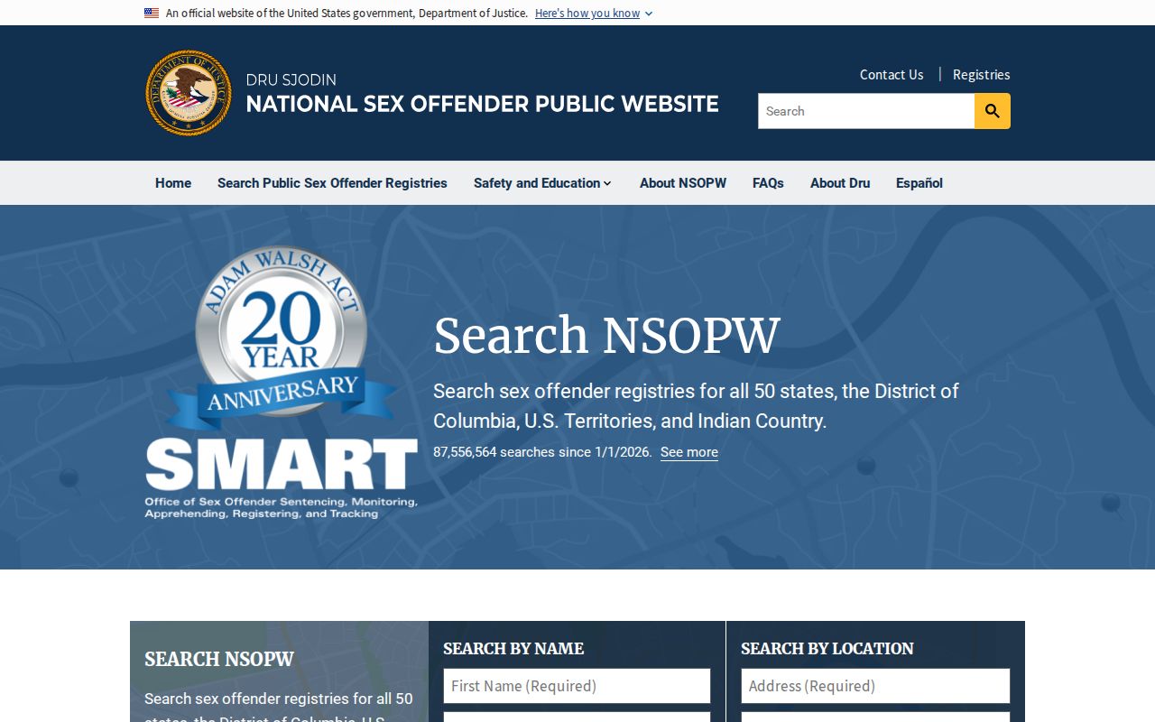 Hickory County sex offender search through the national public registry