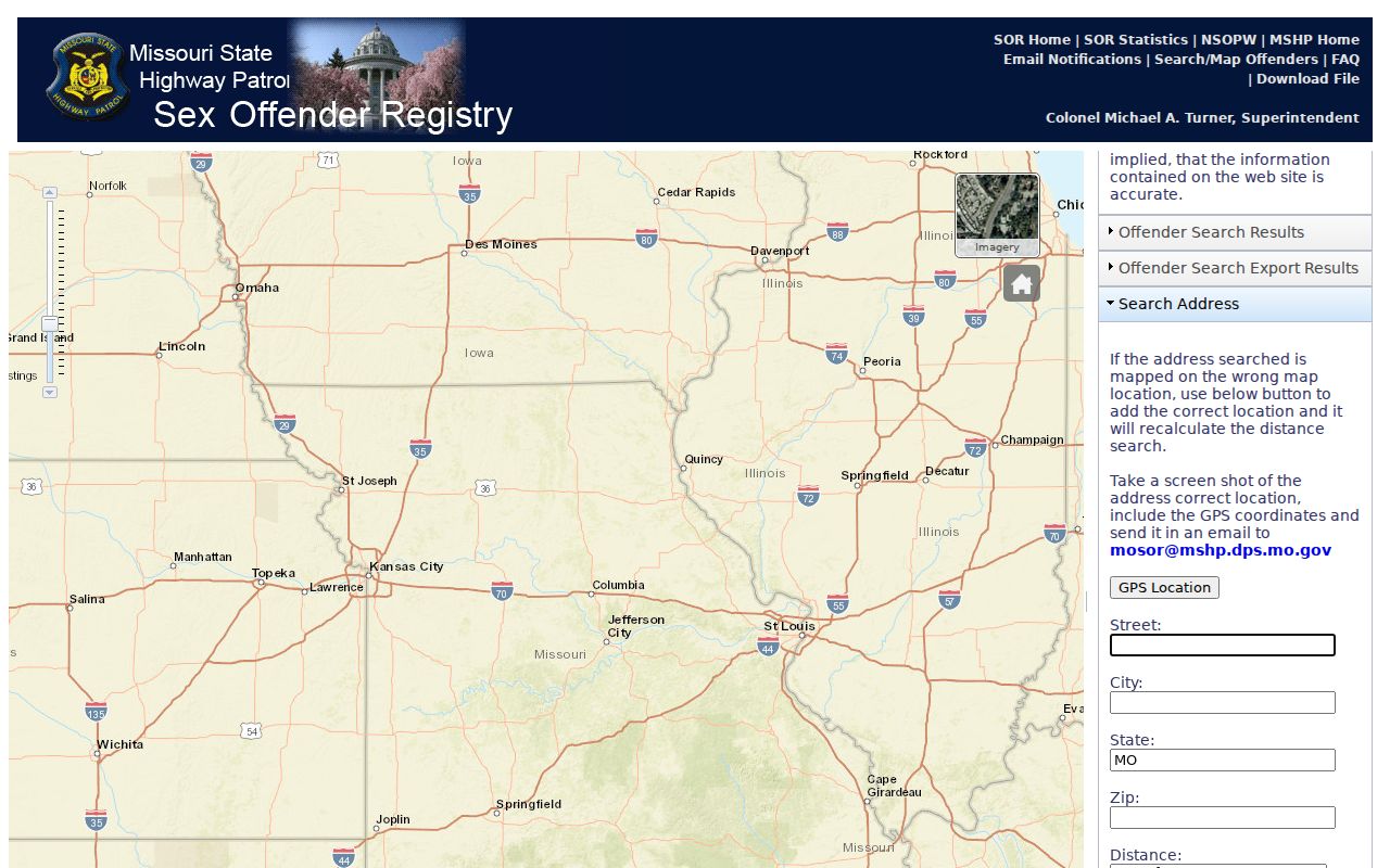 Hickory County sex offender registry address radius search controls